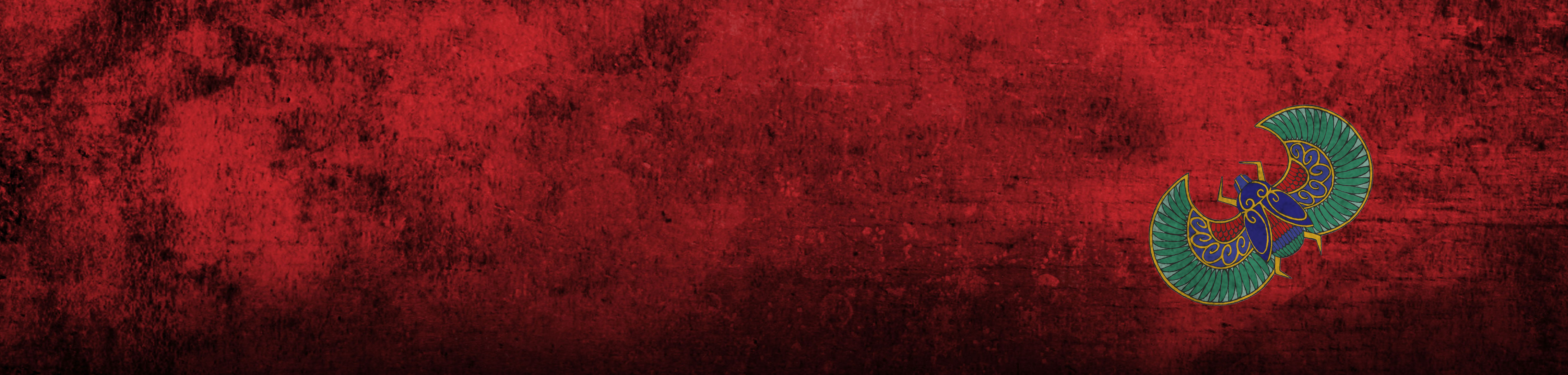Twisted Musical Header mit Skarabäus